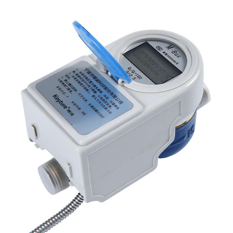 M-bus wired remotis aere corpus aqua meter cum digital screen, non valvae control